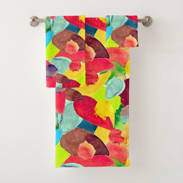 Color crash 5 bath towel set (Insitu)