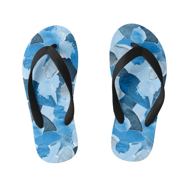 Color crash 6 kid's flip flops (Footbed)