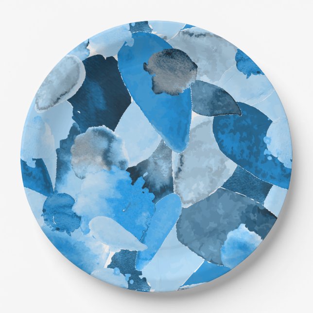 Color crash 6 paper plates (Front)