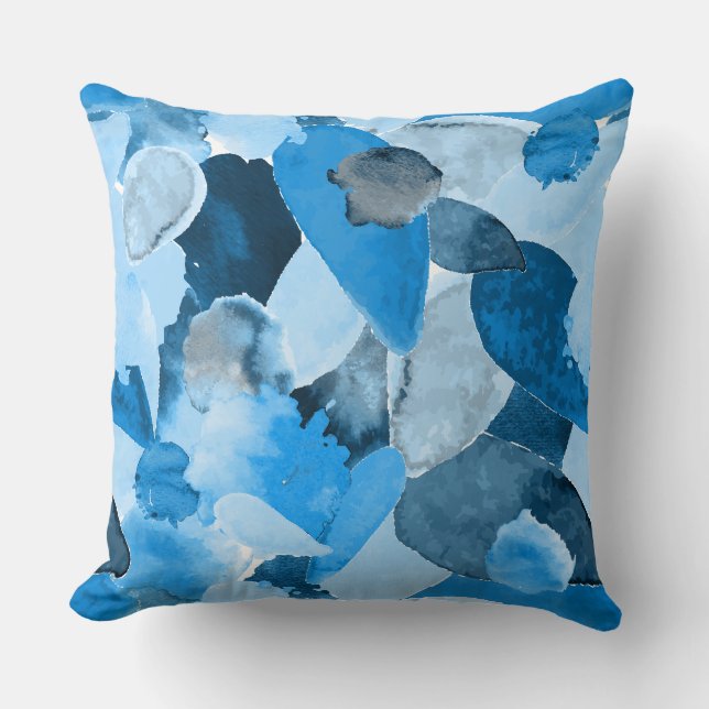 Color crash 6 throw pillow (Front)