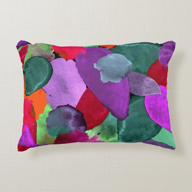 Color crash accent pillow (Front)