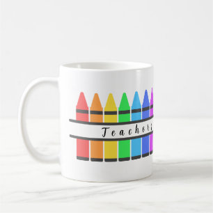 Color Crayons For Teacher Coffee Mug