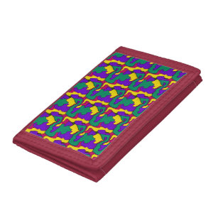 Color Craze in Abstract Chaos Trifold Wallet