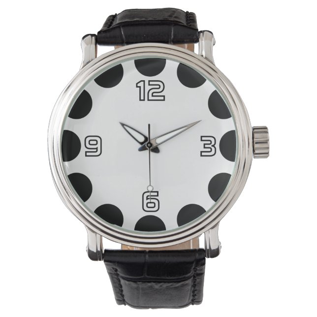 Color Crescent - Black and White v2 Watch (Front)