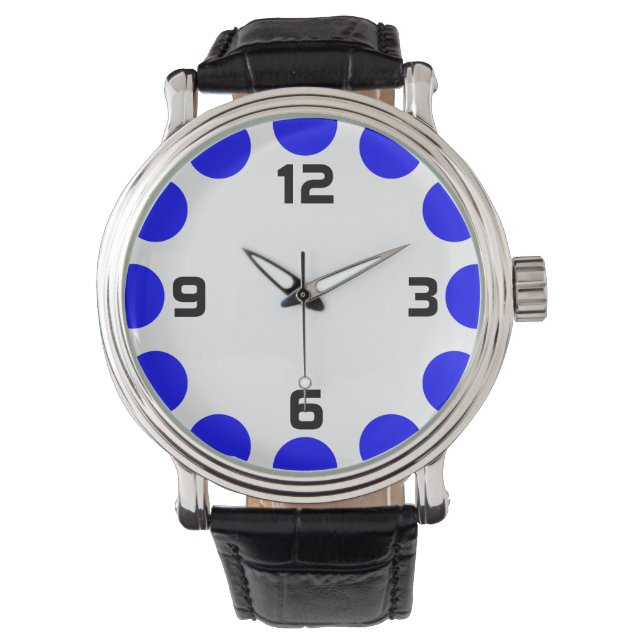 Color Crescent - Blue and White Watch (Front)