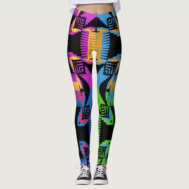 Color Crossing 2 Leggings (Front)