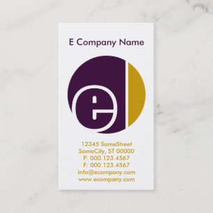 color crush circles business card