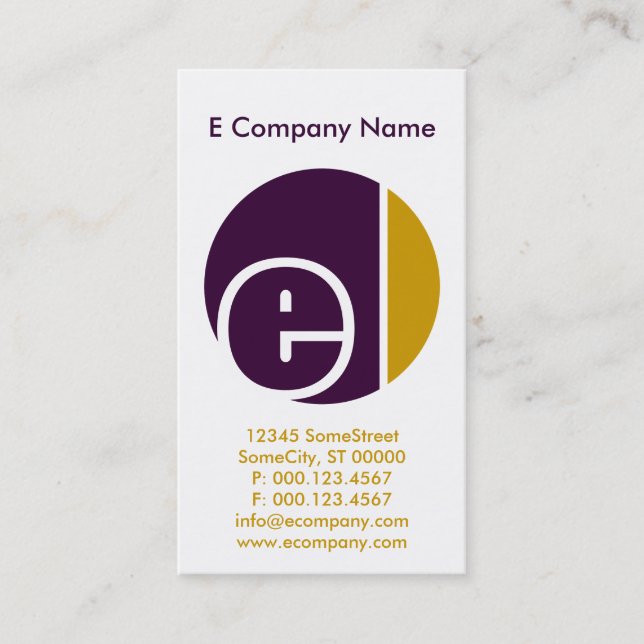 color crush circles business card (Front)
