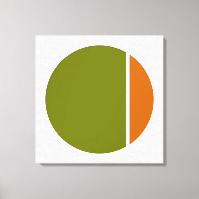 color crush circles canvas print (Front)