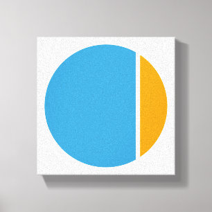 color crush circles canvas print