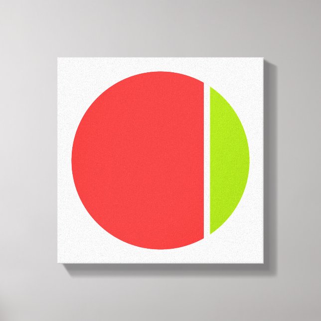 color crush circles canvas print (Front)