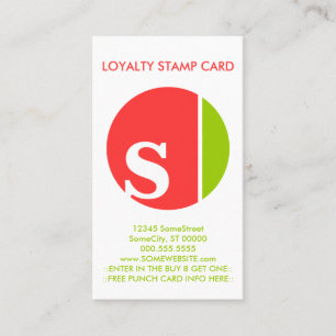 color crush loyalty punch card