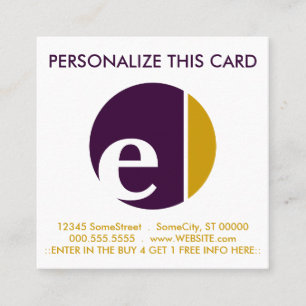 color crush loyalty punch card