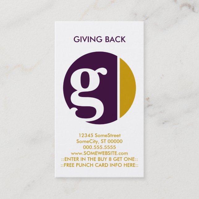 color crush loyalty stamp card (Front)