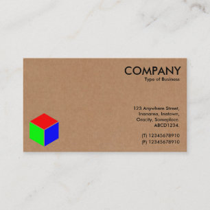 Color Cube - Cardboard Business Card