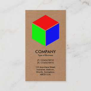 Color Cube - Cardboard Business Card