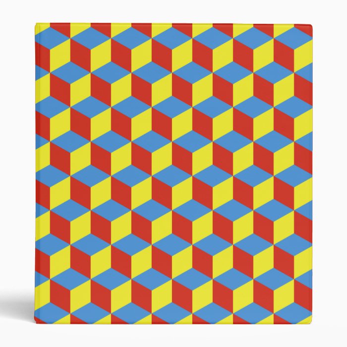 Color Cubes  Optical Illusion Binder