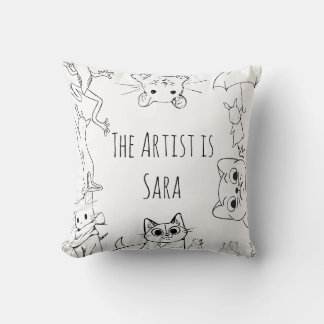 Color & Cuddle Animal Pillow