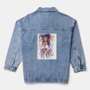 Color Curls Denim Jacket