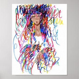 Color Curls Poster
