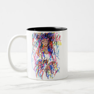 Color Curls Two-Tone Coffee Mug