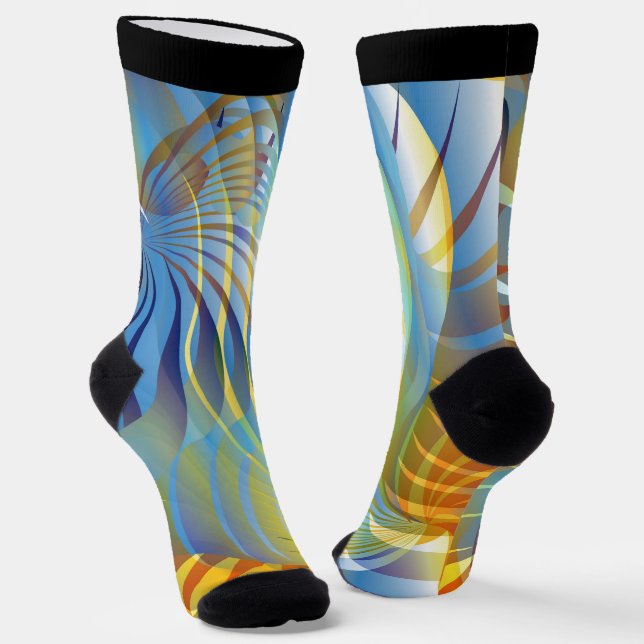 Color Curves Socks (Angled)