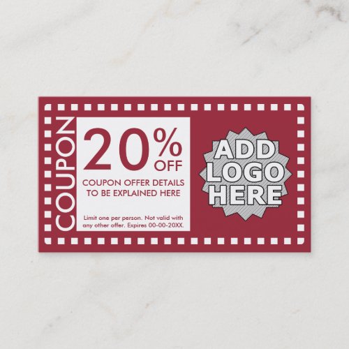 color customizable coupon