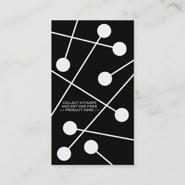 color customizable frequent buyer card (Front)