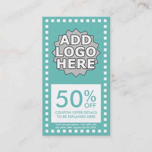 color customizable simple coupon