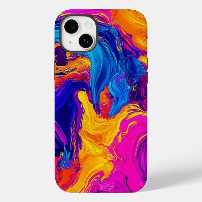 Color Dance Abstract Swirl iPhone/iPad Case (Back)