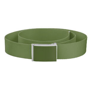 color dark olive green belt