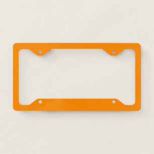 color dark orange license plate frame