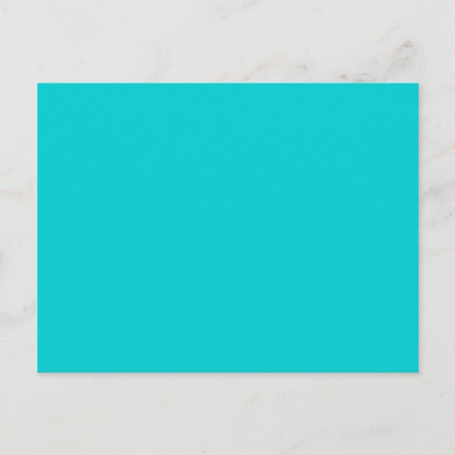 color dark turquoise postcard (Front)