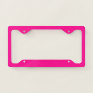 color deep pink license plate frame