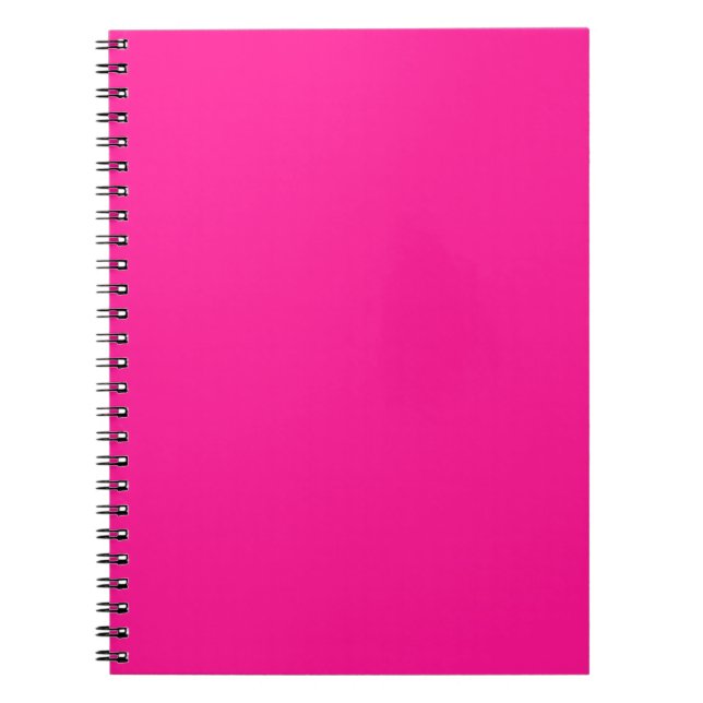 color deep pink notebook (Front)