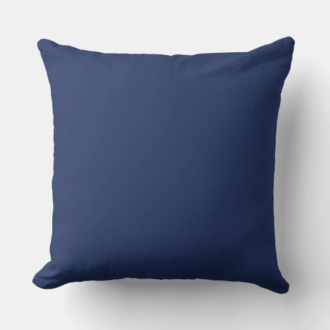 color Delft blue Throw Pillow (Front)