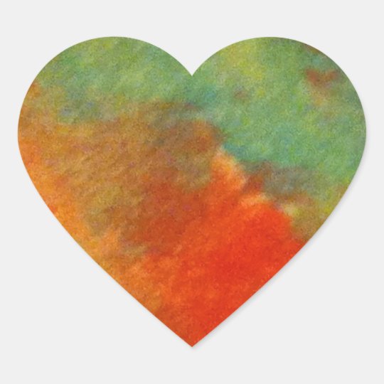 Color Design Heart Sticker