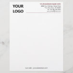 Color Design Letterhead - Your Logo Photo Colors<br><div class="desc">Custom Colors - Simple Personalized Your Modern Business Office Letterhead with Logo - Choose / add your favorite elements and text colors / font and size ! Resize and move or remove and add elements - Image / text with customization tool ! Add Your Logo - Image - Photo /...</div>