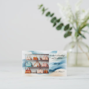 Color Designer Handbags Accessories Business Card