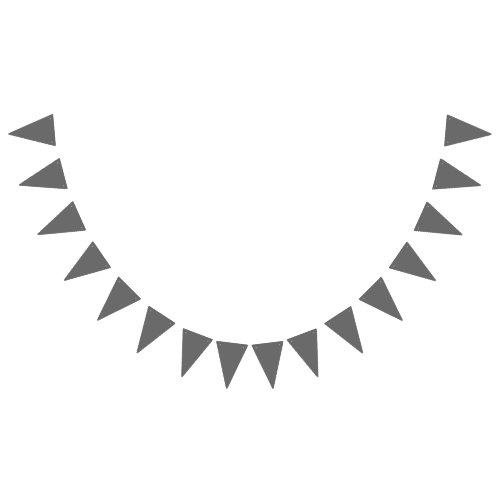 color dim grey bunting flags