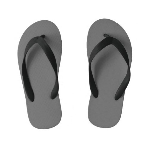 color dim grey kids flip flops