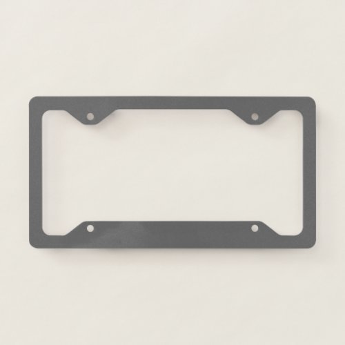 color dim grey license plate frame