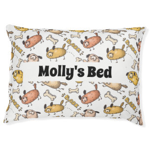 Color dog pattern customized pet bed