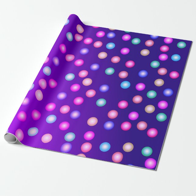 Color Dots 2 Wrapping Paper (Unrolled)