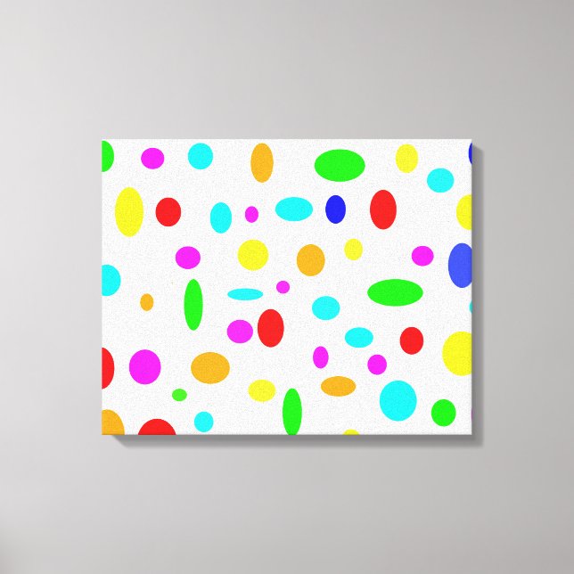 Color Dots Canvas Print (Front)