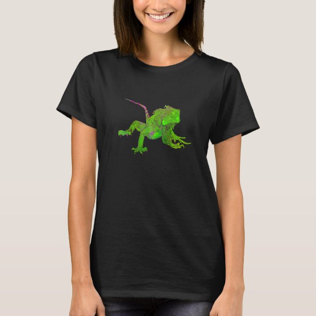 Color drawing of iguana Premium T-Shirt (Front)