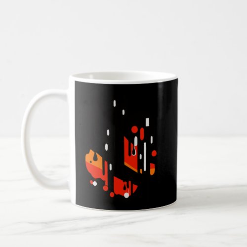 color drops abstract art  coffee mug