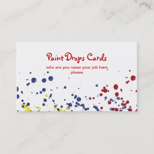 color drops business card