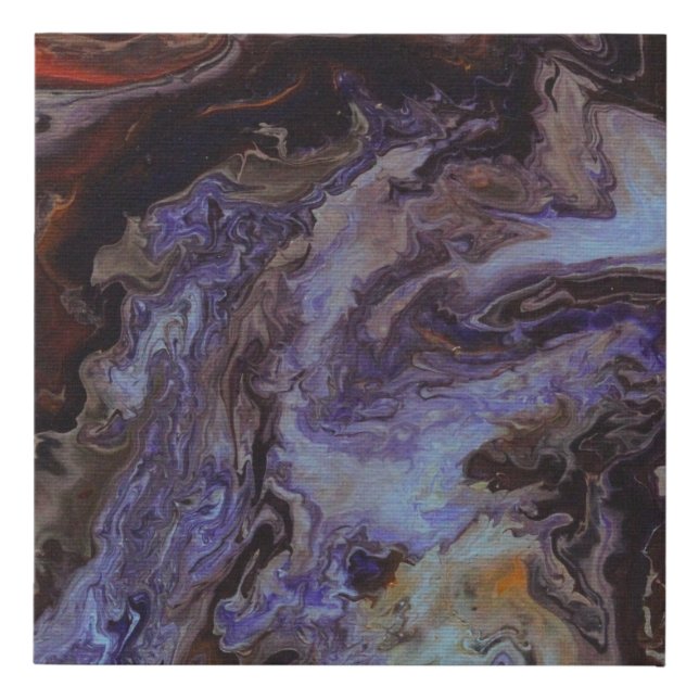 Color Dump Faux Canvas Print (Front)