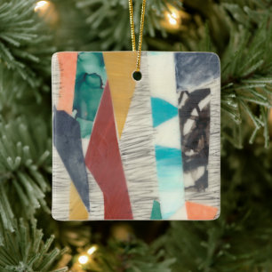 Color Edge II Ceramic Ornament